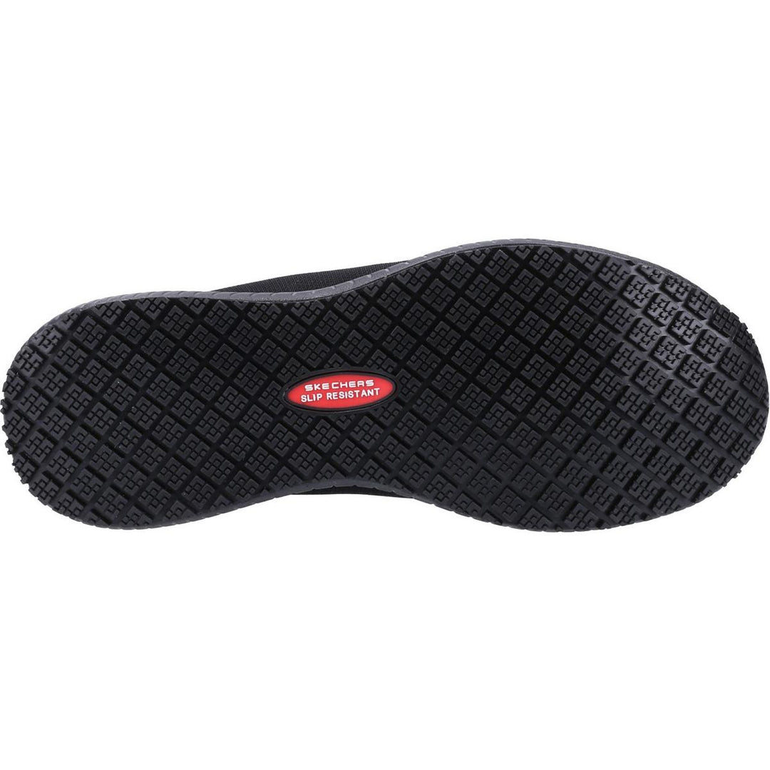 Skechers Workwear Squad Sr Wide Slip Resistant Occupational Shoe Black