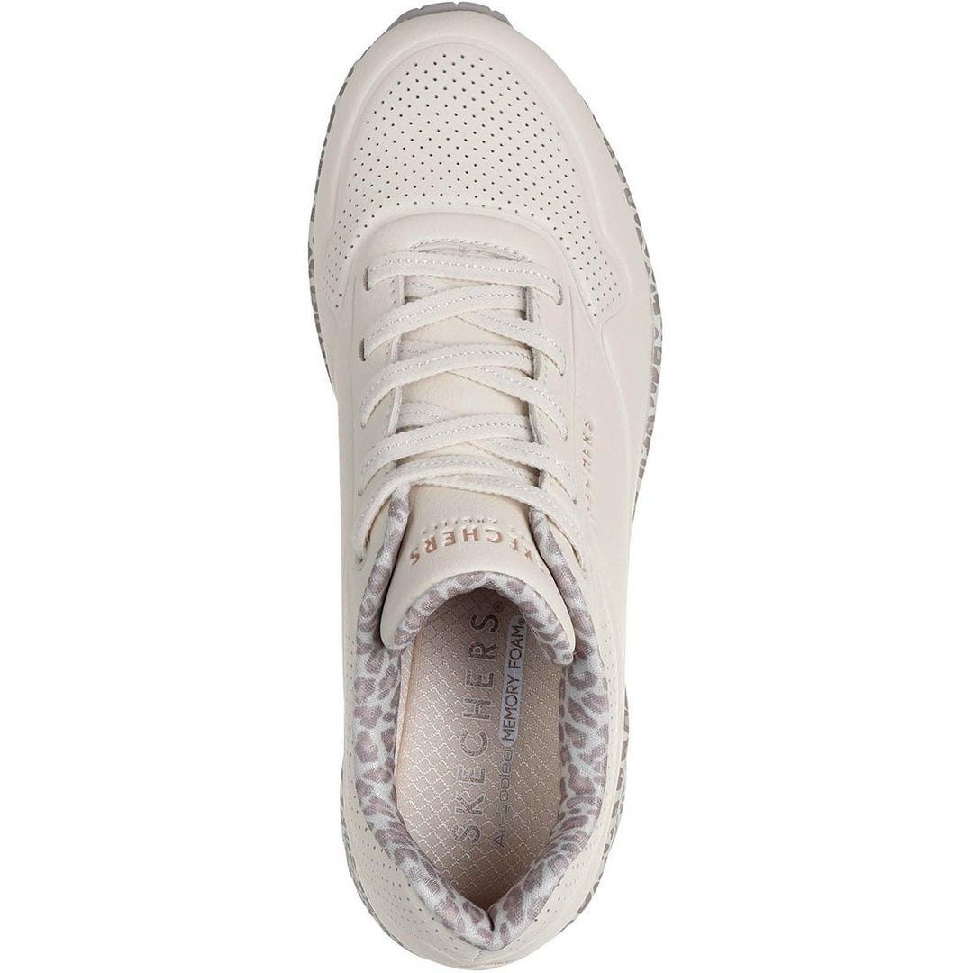 Skechers Uno Safari Time Trainers White/Leopard – view 3