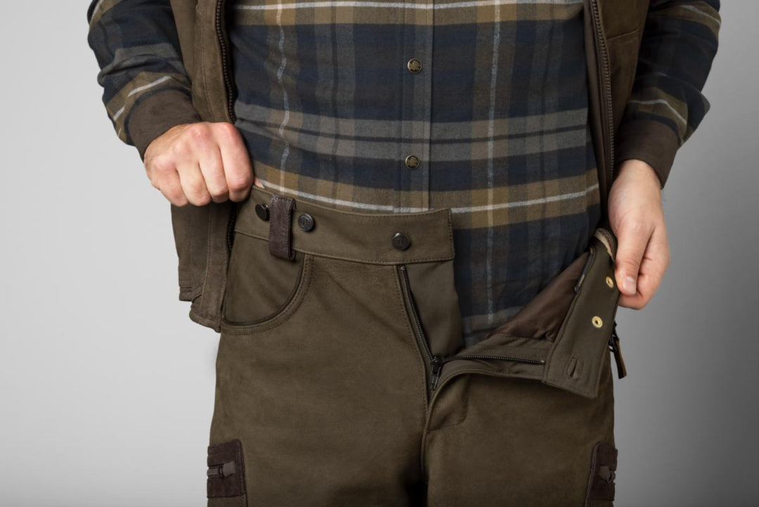 Harkila Pro Hunter leather trousers - Willow