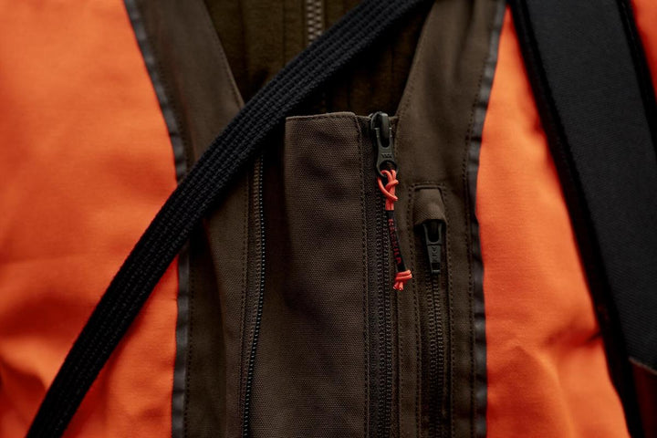 Harkila Wildboar Pro Blaze waistcoat Orange blaze/Brown – view 10