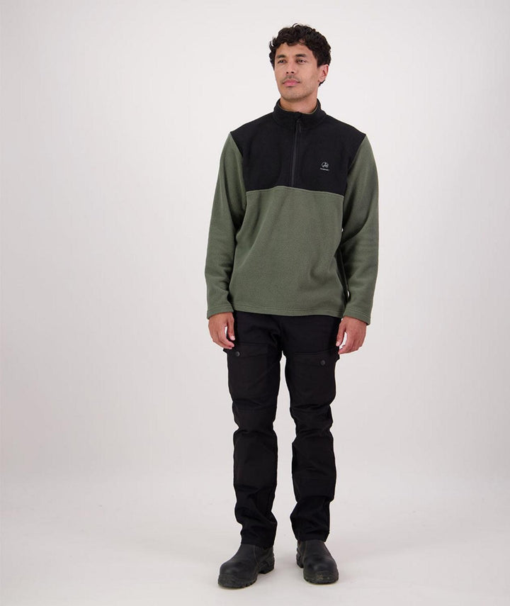 Swanndri Men's High Rock Fleece Quarter Zip Top