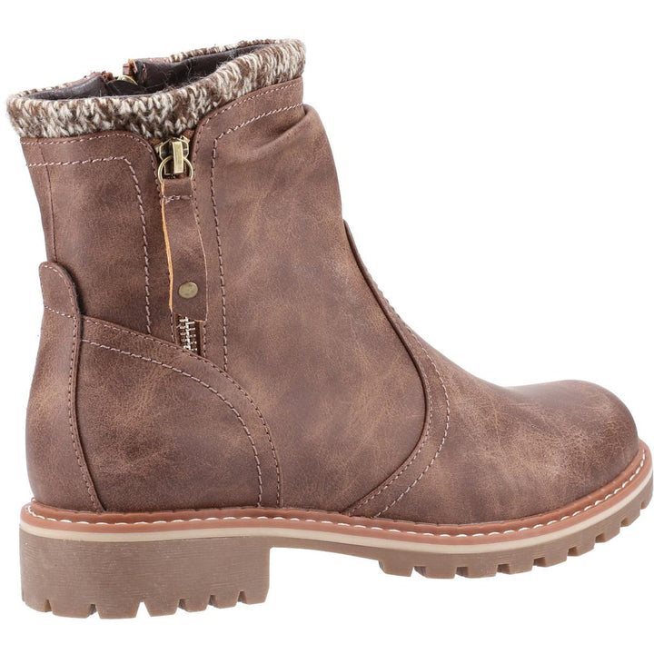 Divaz Niki Fleece Lined Boot Tan