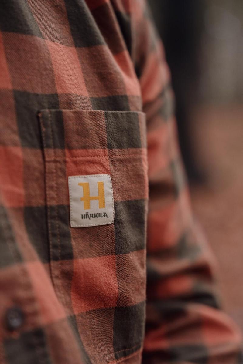 Harkila Härkila Scandinavian L/S shirt Autumn orange check