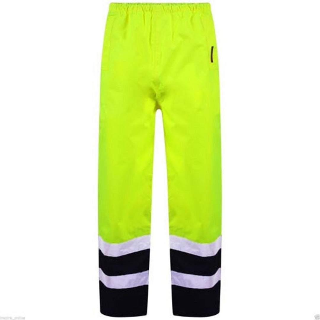 Standsafe Hi Vis HV306 Over Trousers - Waterproof - Yellow/Navy