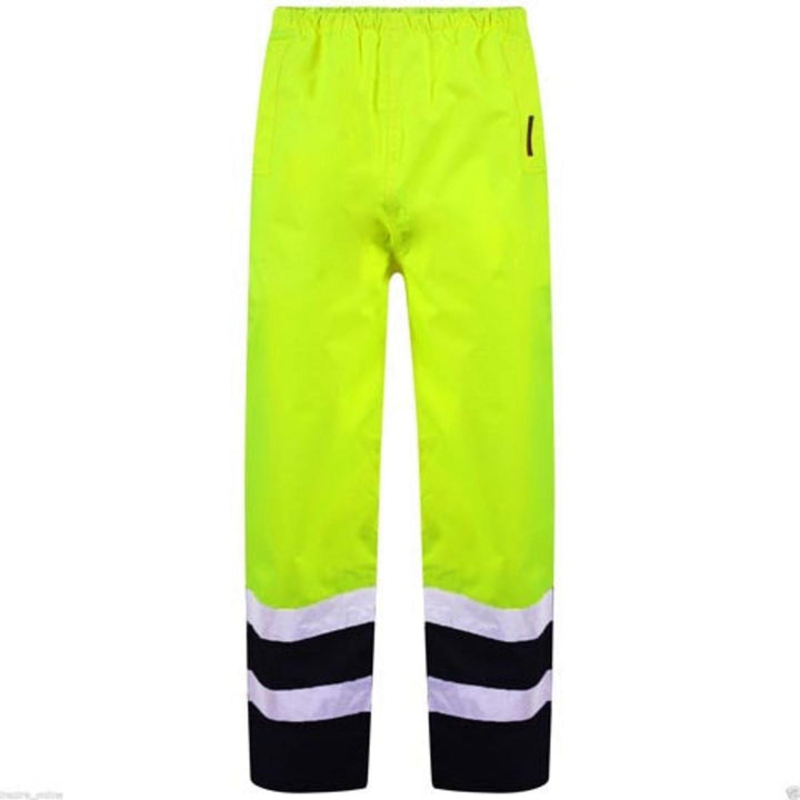 Standsafe Hi Vis HV306 Over Trousers - Waterproof - Yellow/Navy