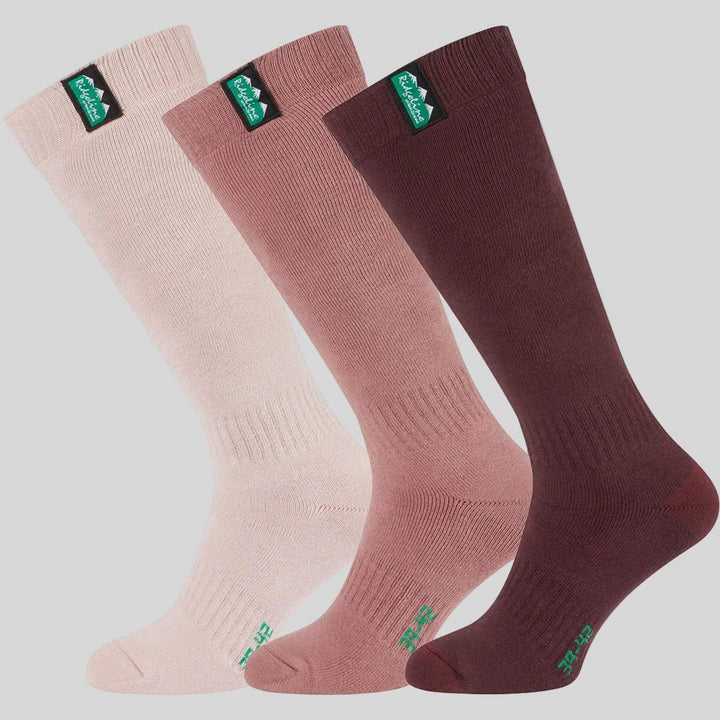 Ridgeline Cotton Work Socks Full Length - Olive Multi