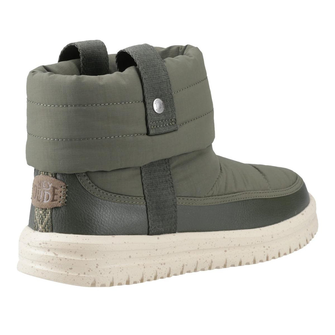 HEYDUDE Camden Cuff Nylon Quilt Boot Dark