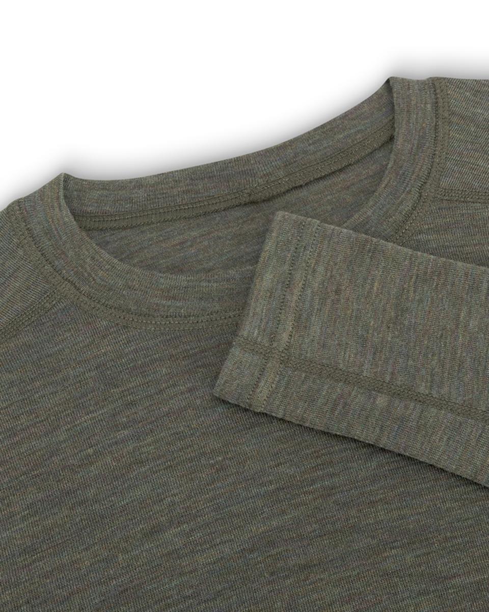 Hoggs of Fife 100% Merino Wool Crew Neck Base Layer Long Sle