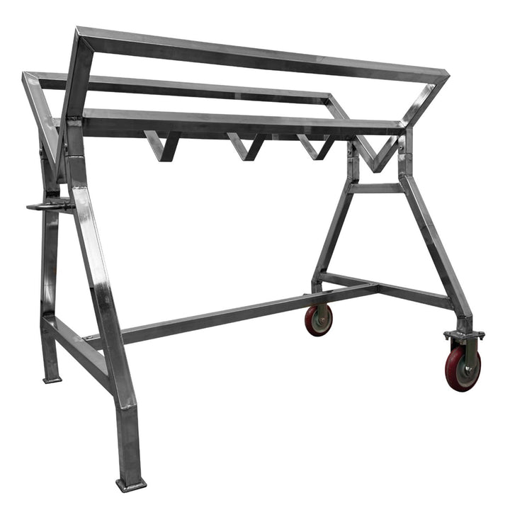 Fixed Larder Stool with wheels