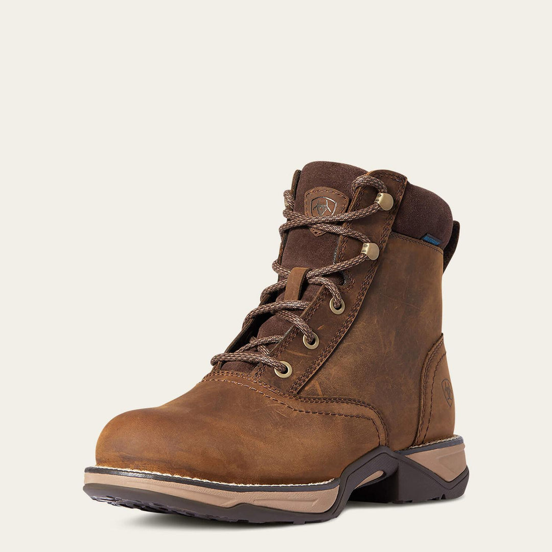 Ariat Ladies Anthem Round Toe Lacer Waterproof Boot