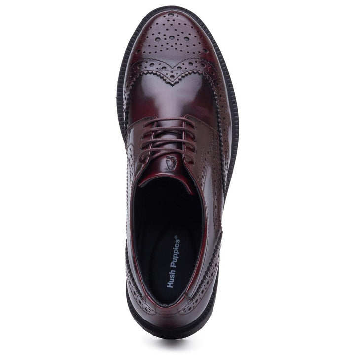 Verity Hi-Shine Brogue Plum