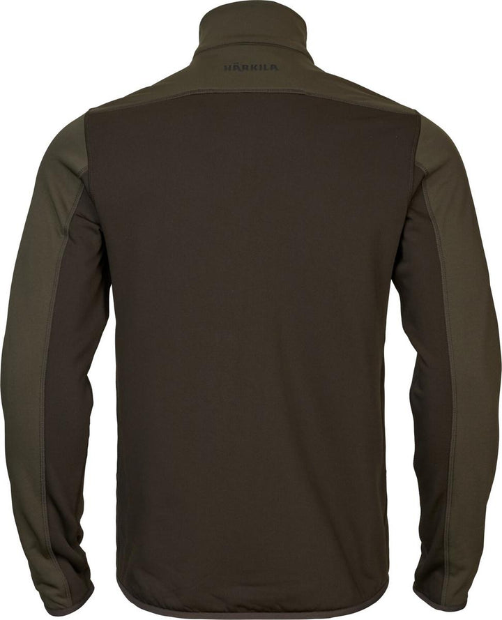Harkila Olaf fleece jacket Shadow Brown/Forest night – view 2
