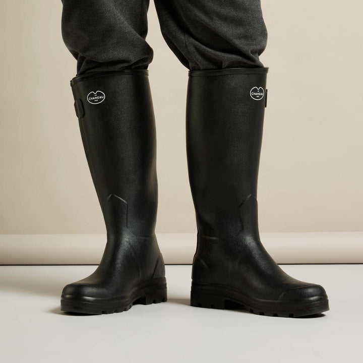 Le Chameau Men's Chasseur Leather Lined Wellington Boot