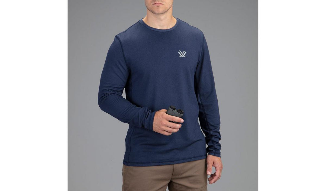 Vortex Men's Day Rucker Performance Long Sleeve Black Heather