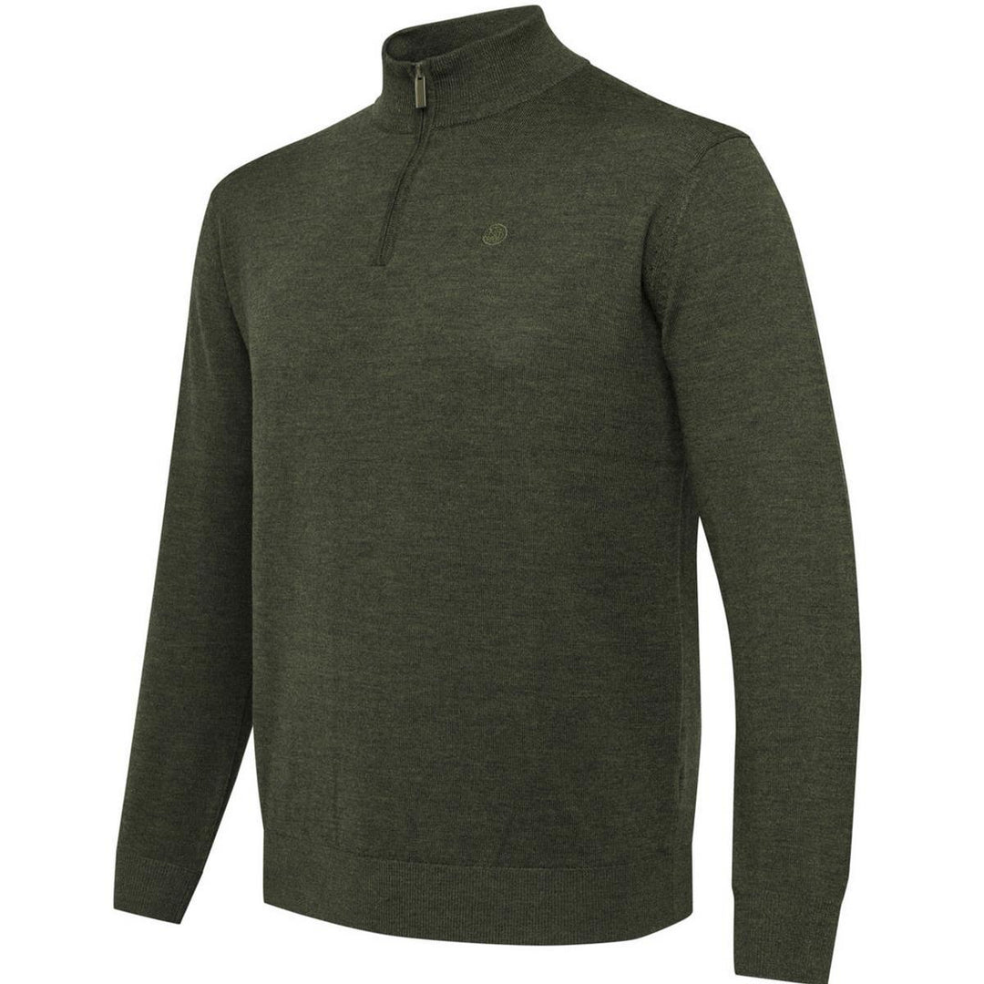 Beretta Glider Merino Half Zip Sweater Green Moss