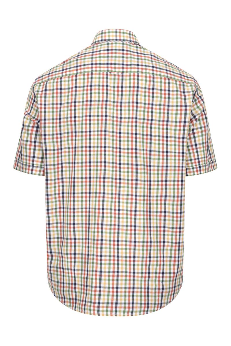 Hoggs of Fife ABERDOUR SS CHECK SHIRT  BLUE/CORN