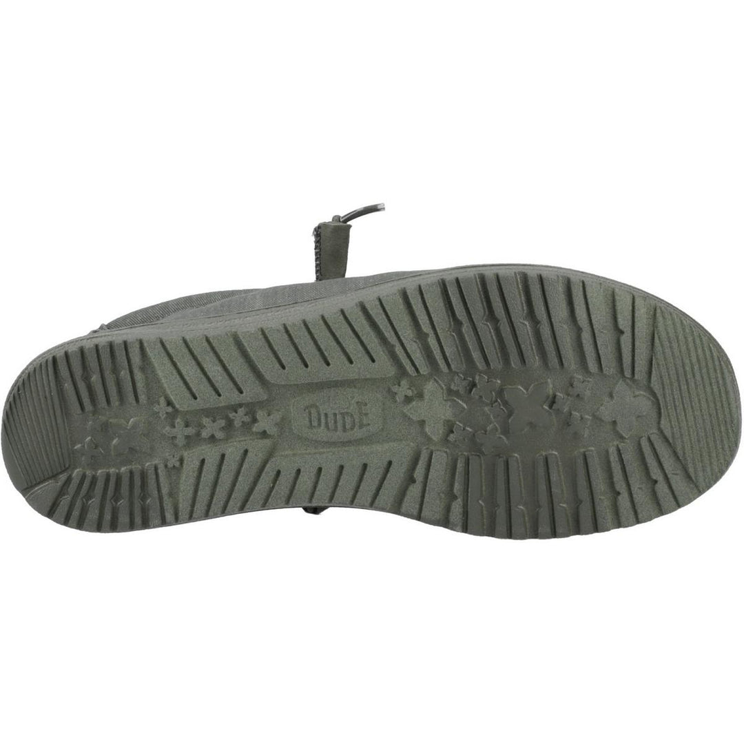 HEYDUDE Wally Stretch Canvas Shoes Deep Green