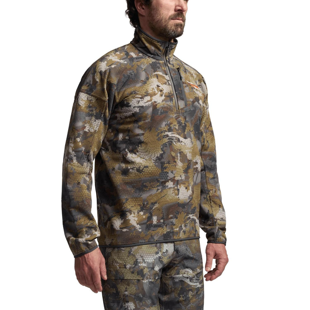 Sitka Alpha Fleece 1/4 Zip Pullover Optifade Timber