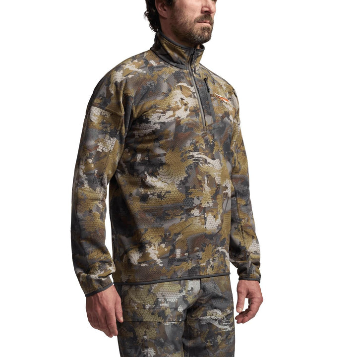 Sitka Alpha Fleece 1/4 Zip Pullover Optifade Timber