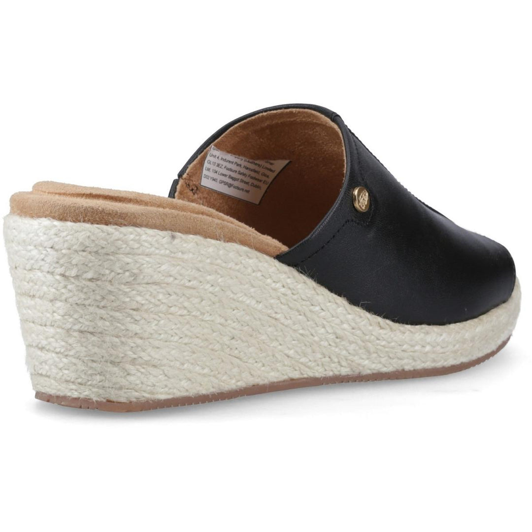 Willow Rattan Slide Black
