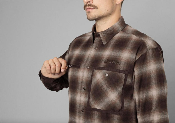 Harkila Folke shirt jacket Burgundy