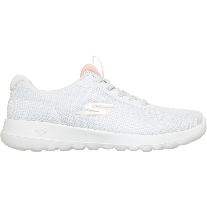 GO WALK JOY RINA White Textile/Coral Trim