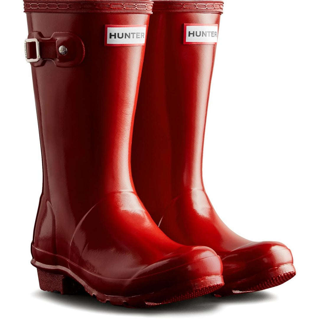 Hunter Junior Originals Gloss Boot Military