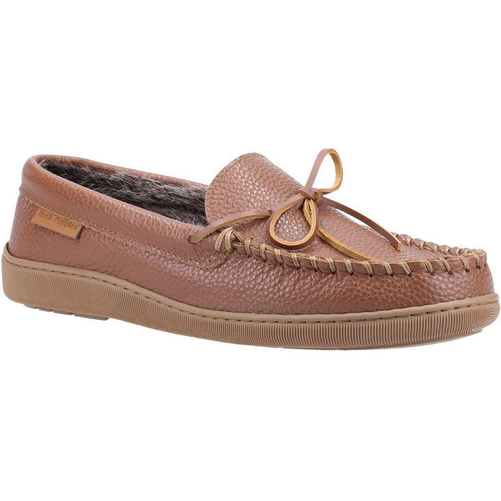 Hush Puppies Ace Leather Slipper Tan