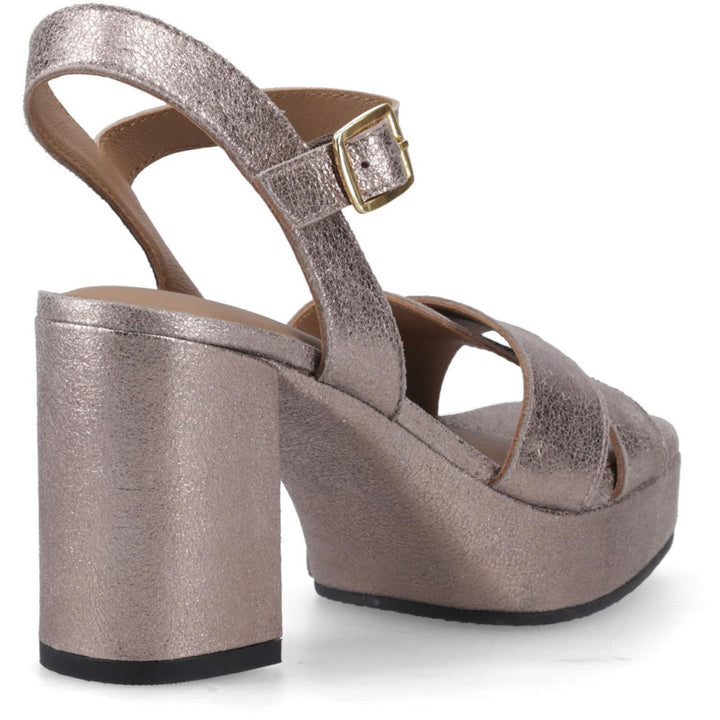 Ophelia Leather Heel Pewter