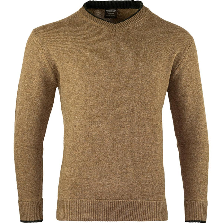 Jack Pyke Ashcombe Lambwool V-Neck Pullover - Barley