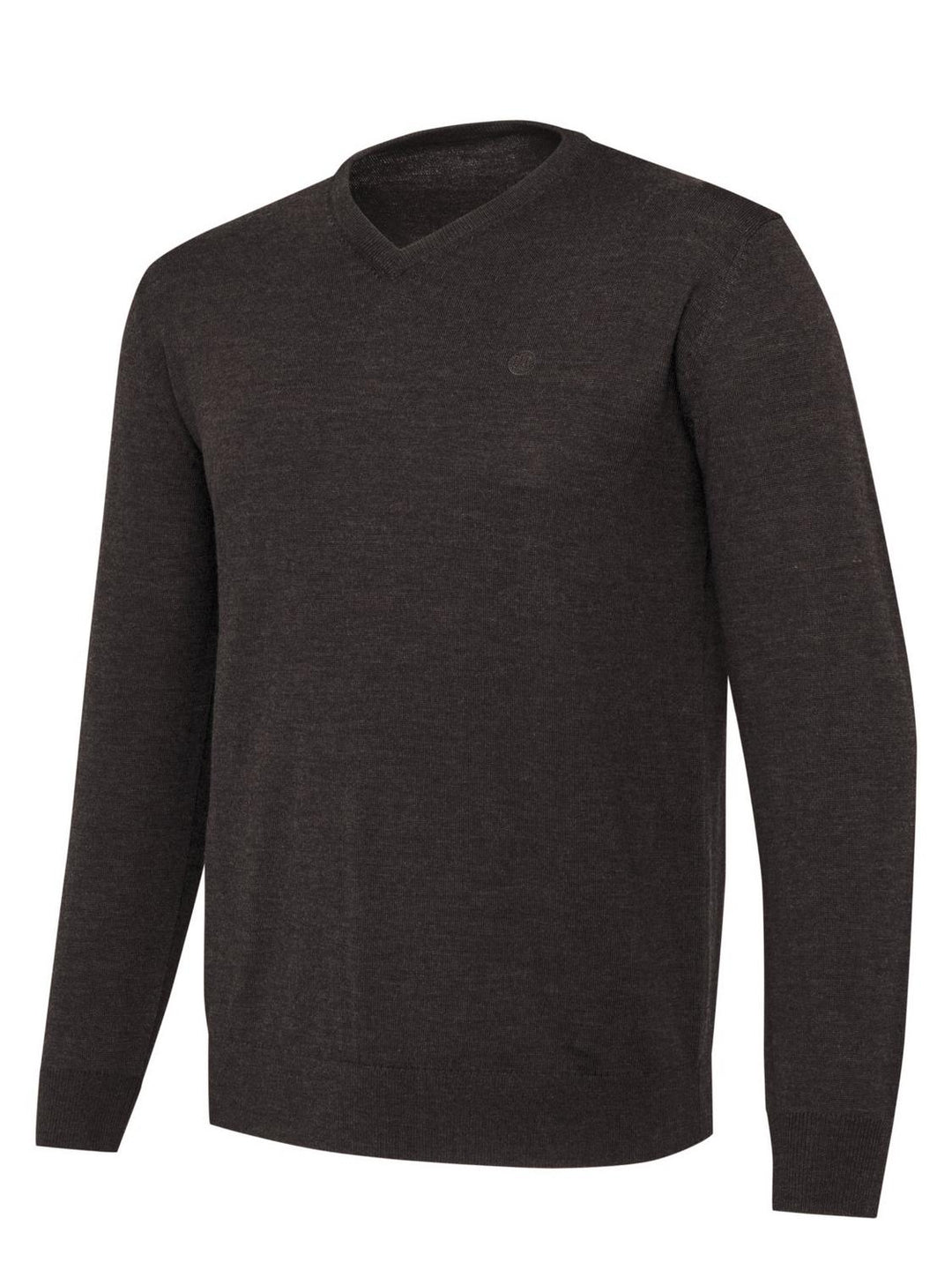 Beretta MERINO V-NECK SWEATER Brown Bark – view 2