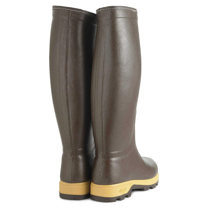 Le Chameau Men's Saint-Hubert Heritage Leather Lined Boot - Handcrafted from start to finish by a Master Bootmaker, Featuring our supple and flexible Chamolux rubber, exclusive