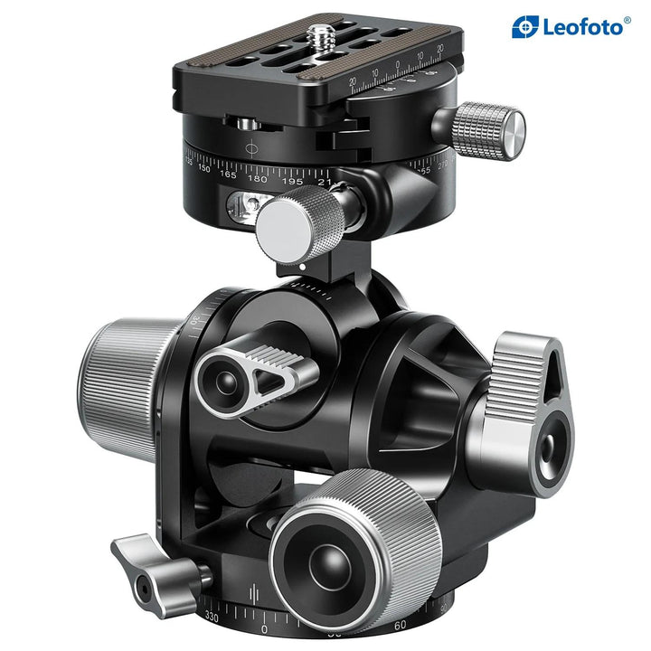 Leofoto G4 Pro Four-Way Geared Head with GR-2 Panning Adapter