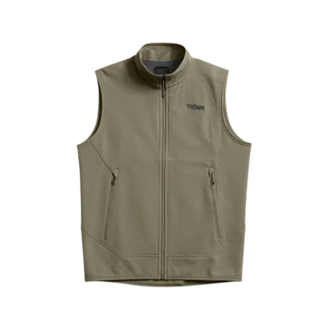 Alpha Fleece Vest Dark Green Sage – view 3