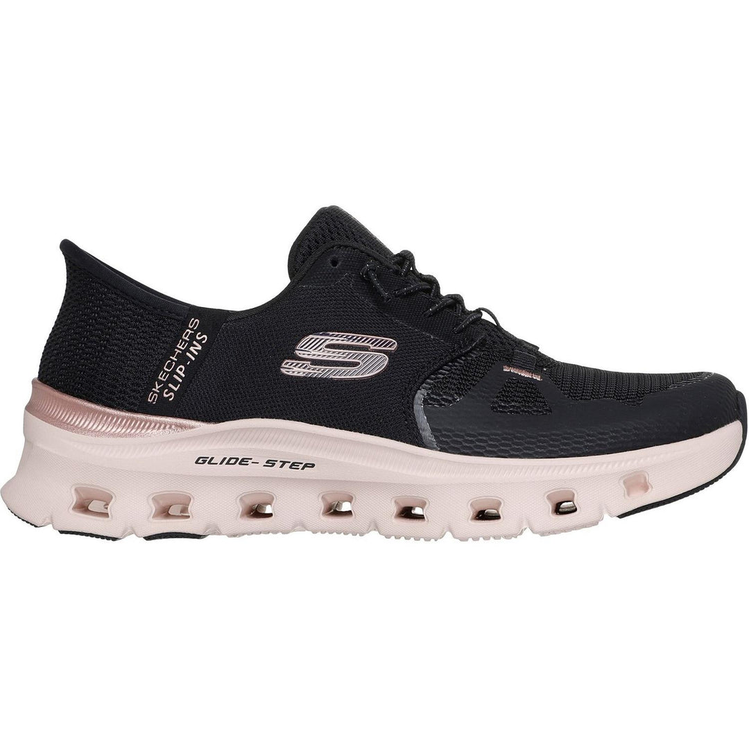 GLIDE-STEP PRO RADIANT STRIDE Black Mesh/Rose Gold Trim