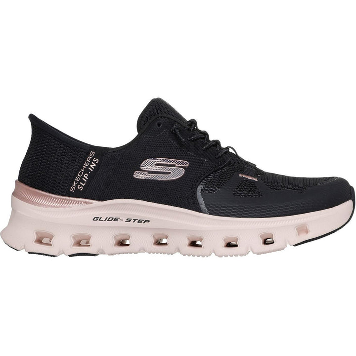 GLIDE-STEP PRO RADIANT STRIDE Black Mesh/Rose Gold Trim