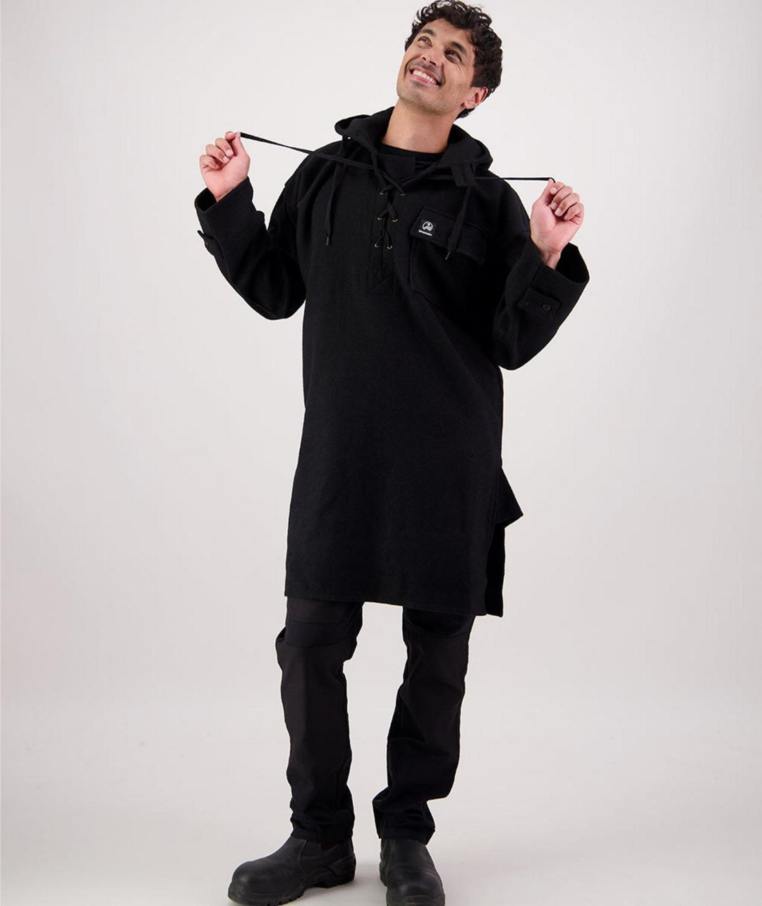 Swanndri Men's Original Wool Bushshirt with Lace-up Front