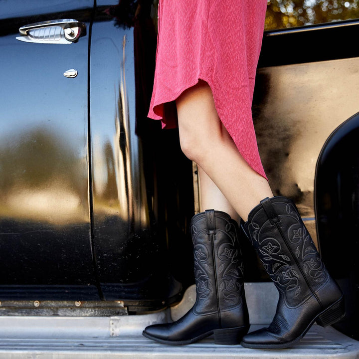 Ariat Ladies Heritage Western R Toe Blkdeertan