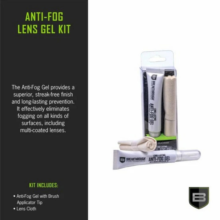 Breakthrough Clean Anti-Fog Gel 10ml with Lens Cloth