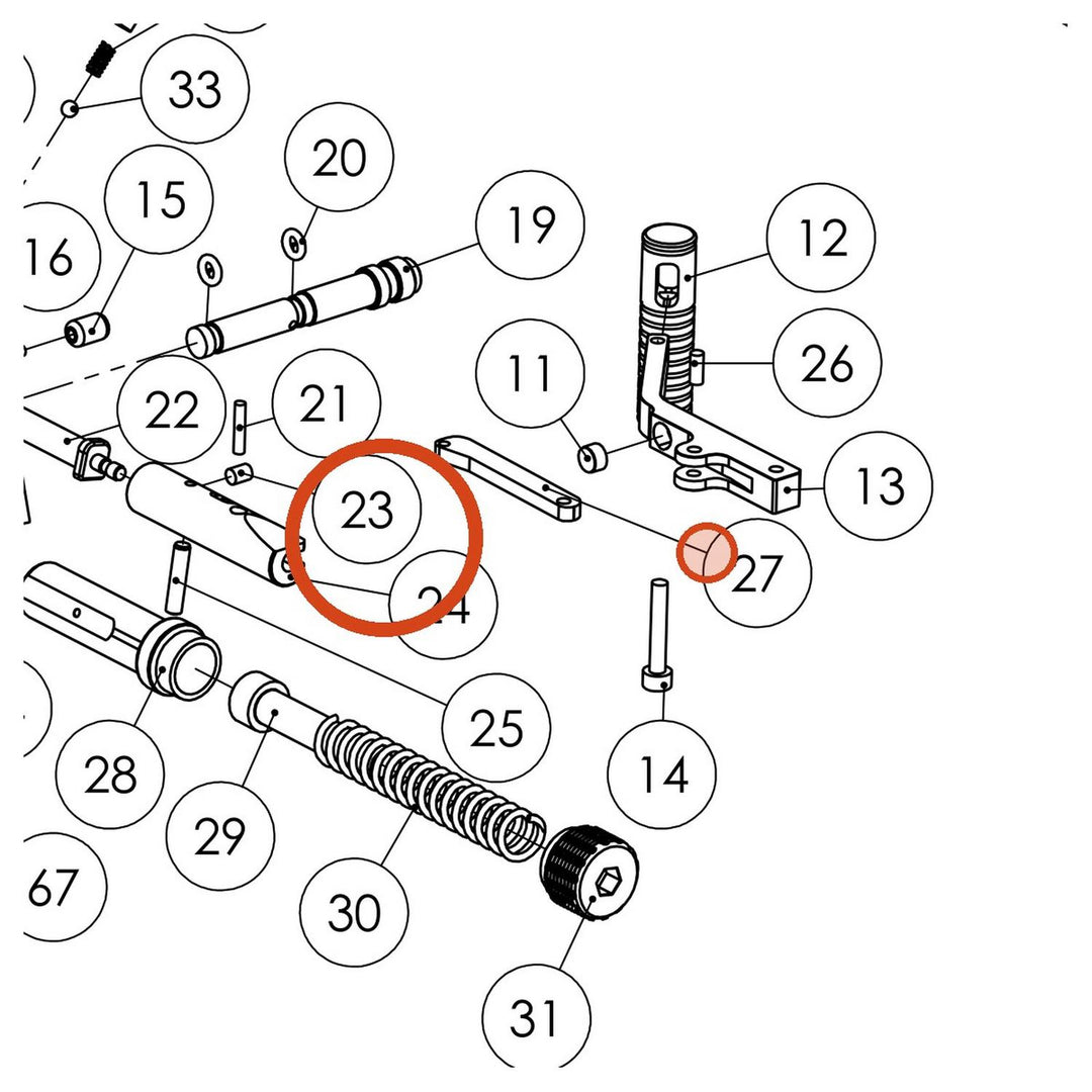 FX Grub Screw Feeding Pin M3x4 16092