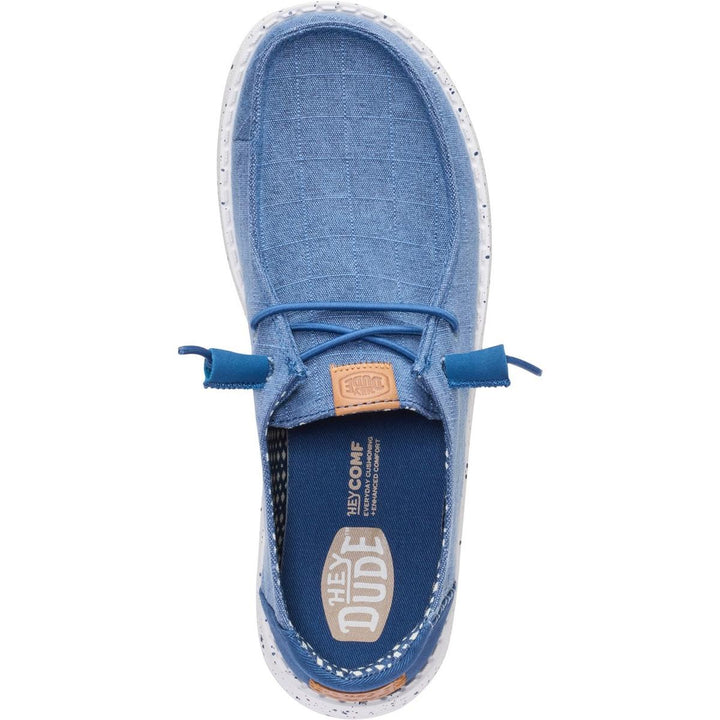 HEYDUDE Wendy Chambray Grid Ensign Blue