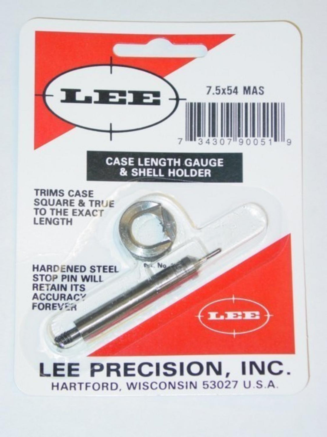 Lee Precision 7.5x54 MAS Case Length Gauge and Shell Holder