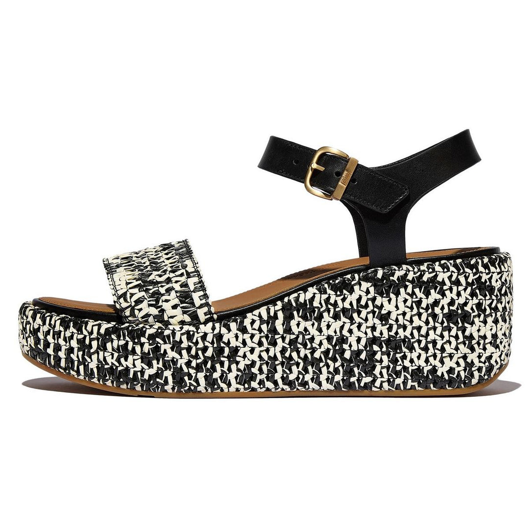 Fitflop Platfforms Wedge Sandal Black/Ivory