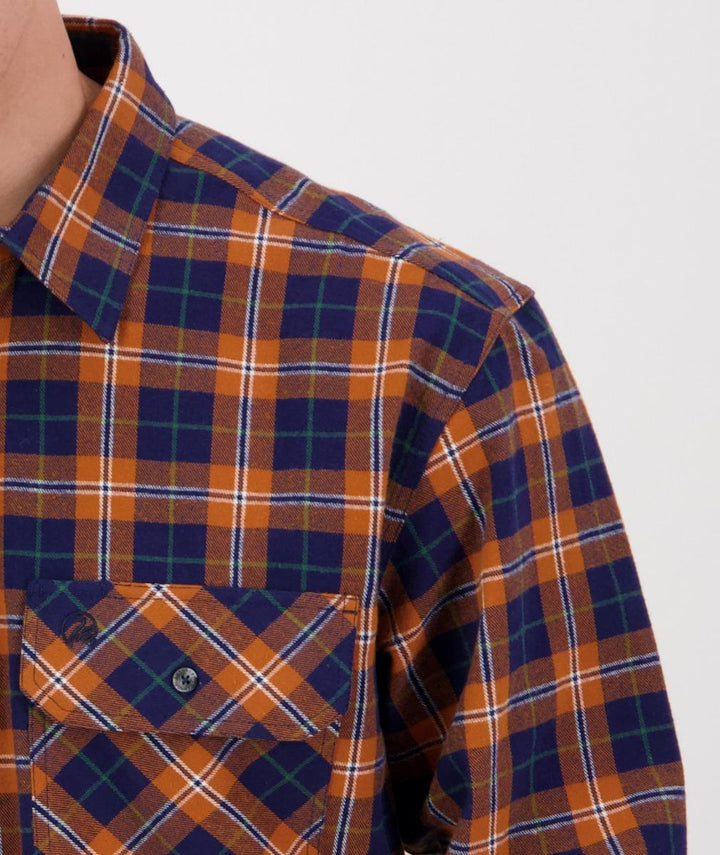Swanndri Barn Shirt Burnt Orange