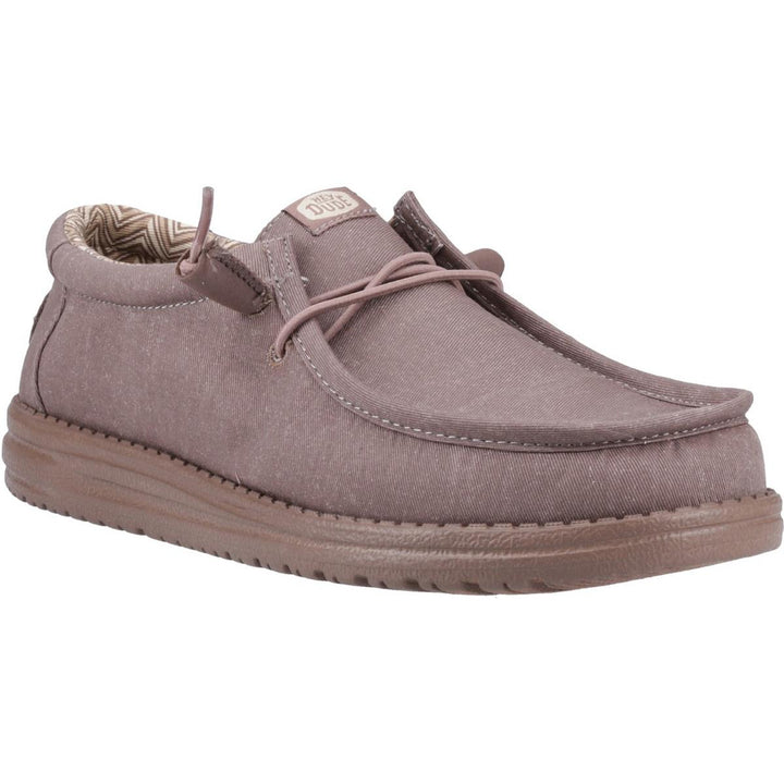 HEYDUDE Wally Stretch Canvas Shoes Deep Taupe