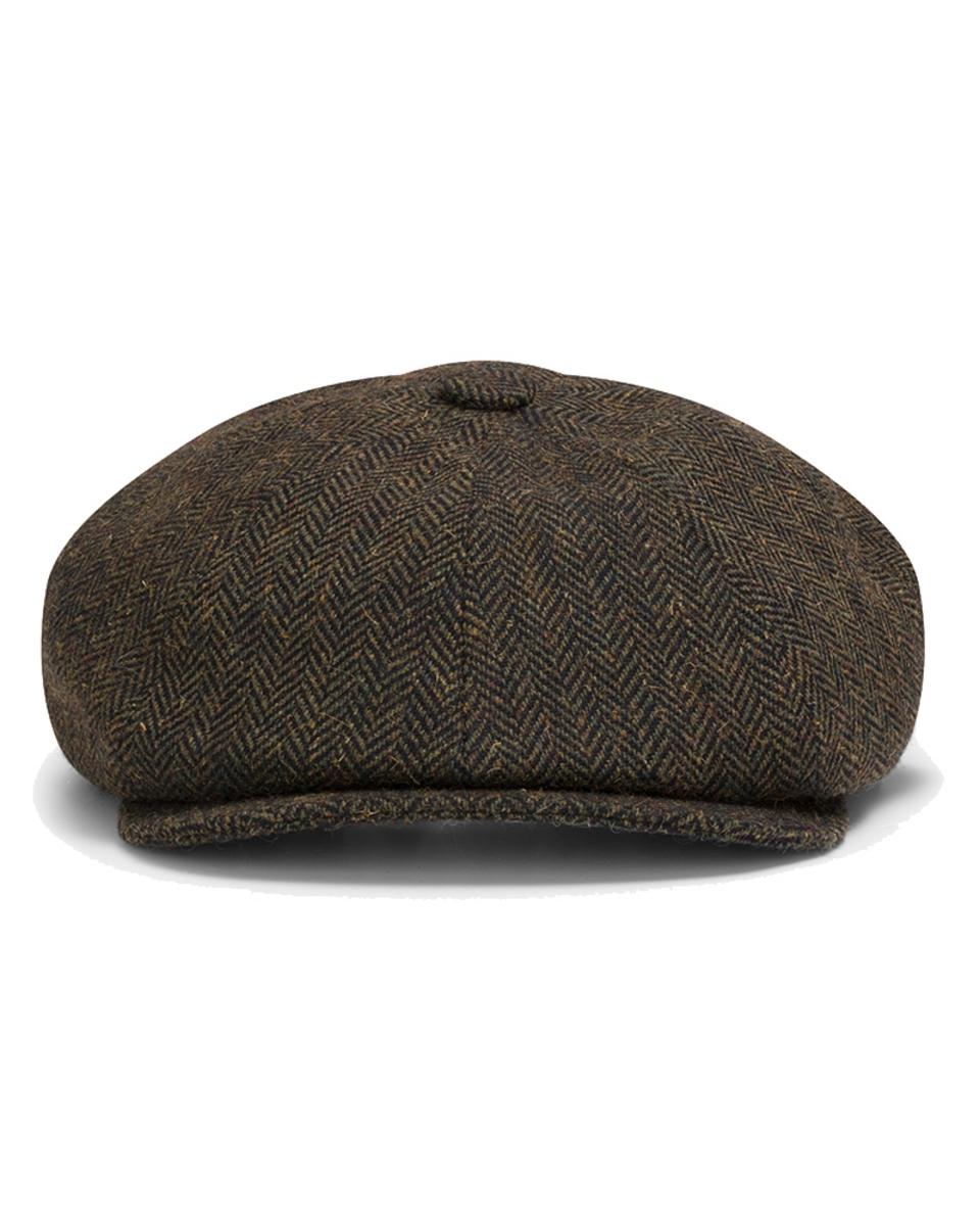 Hoggs of Fife Hoggs Herringbone Tweed Baker Boy Cap