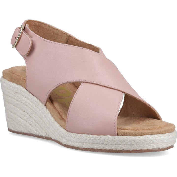 Willow Rattan Sandal Pink