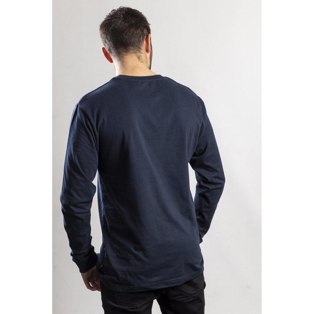 Caterpillar Trademark Banner Long Sleeve T-Shirt Dark