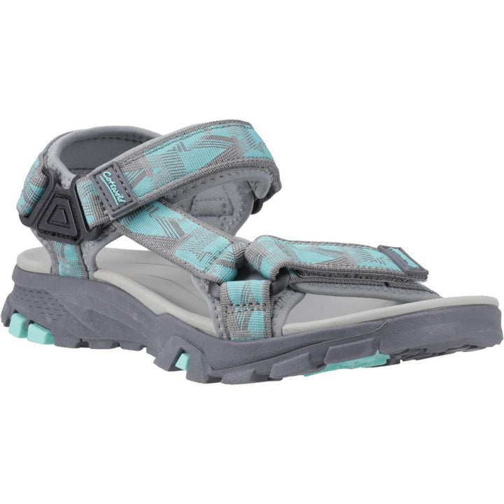 Cotswold Stanton Sandals Grey/Turquoise