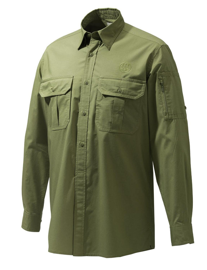 Beretta Mortirolo Long Sleeve Shirt Olive Drab – view 3
